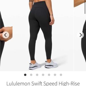Lululemon Swift Speed High-Rise Tight 28" Black